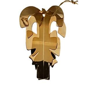 Danbury Mint Vintage 23k Gold Plated Christmas Ornament 1984